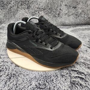 Reebok Nano X4 Black Gum Training Gym CrossFit Shoes Men's Size 9.5